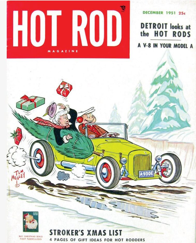 Hot Rod Magazine Cover December 1951.